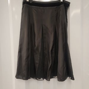 DKNY Jeans Silk Embroidered Skirt Women's 10